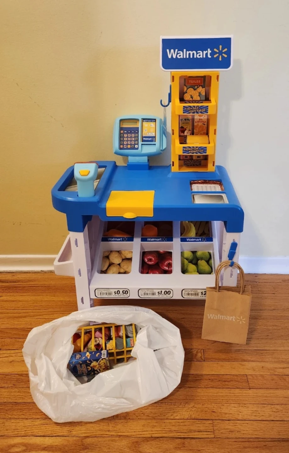 Walmart Play Cash Register and Grocery Set