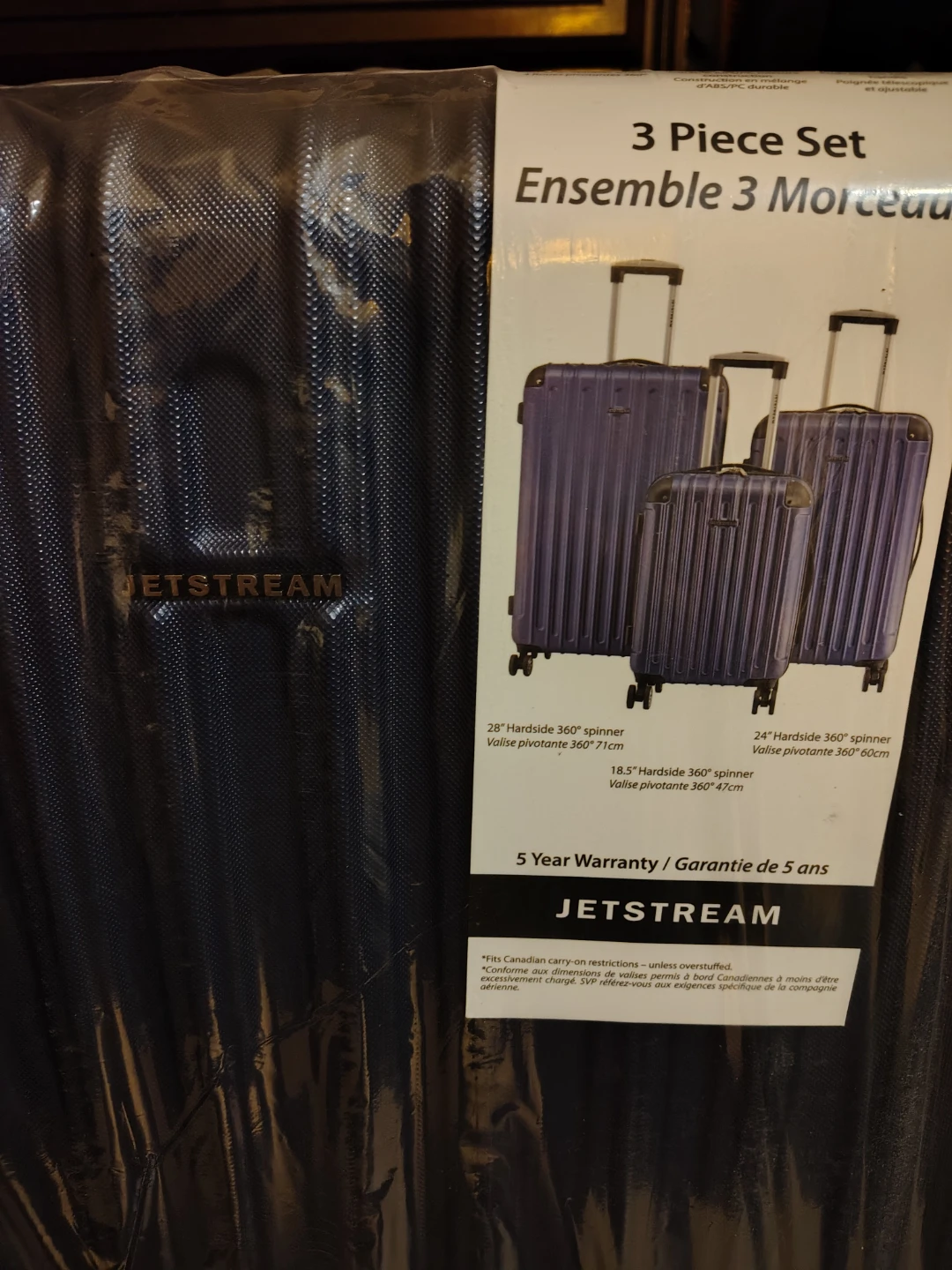 Brand New - Jetstream 3 Piece Hardside Luggage Set - photo 2