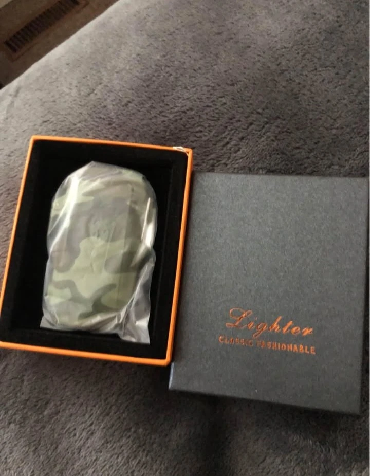 Camouflage Rechargeable Windproof Lighter!