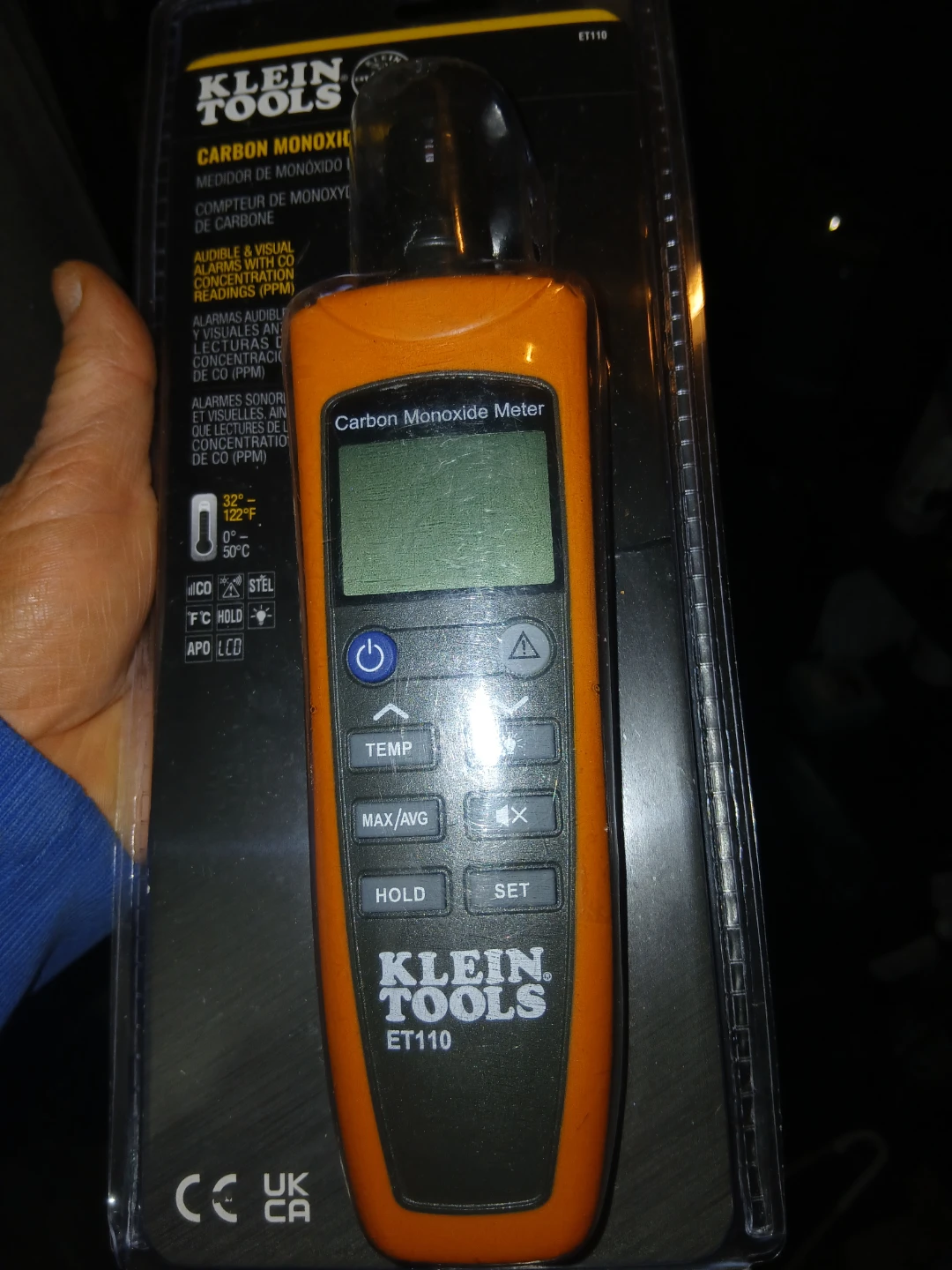 Klein Tools ET110 Carbon Monoxide Meter