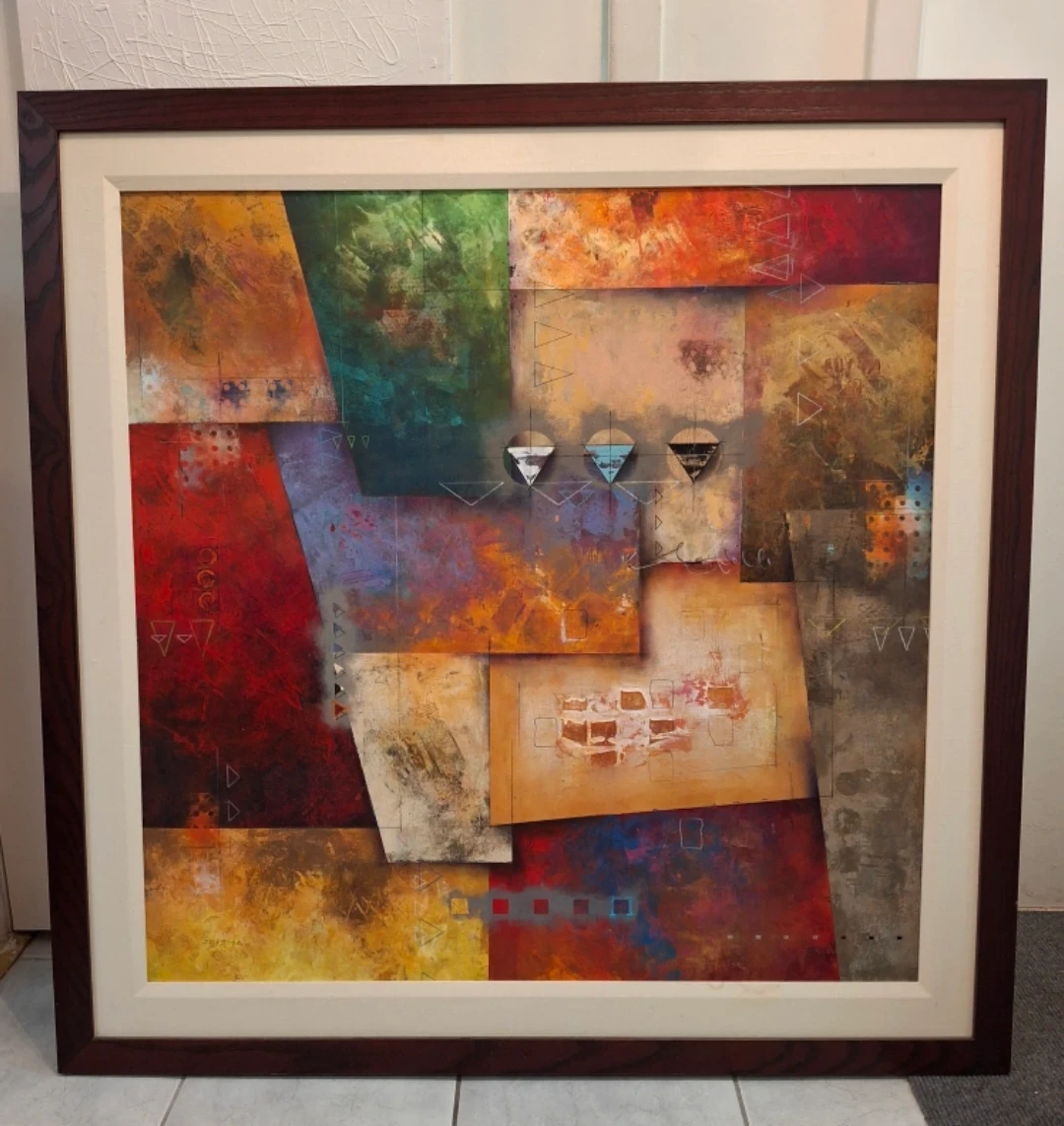 Large Framed Original Artwork. Serafino Catallo
