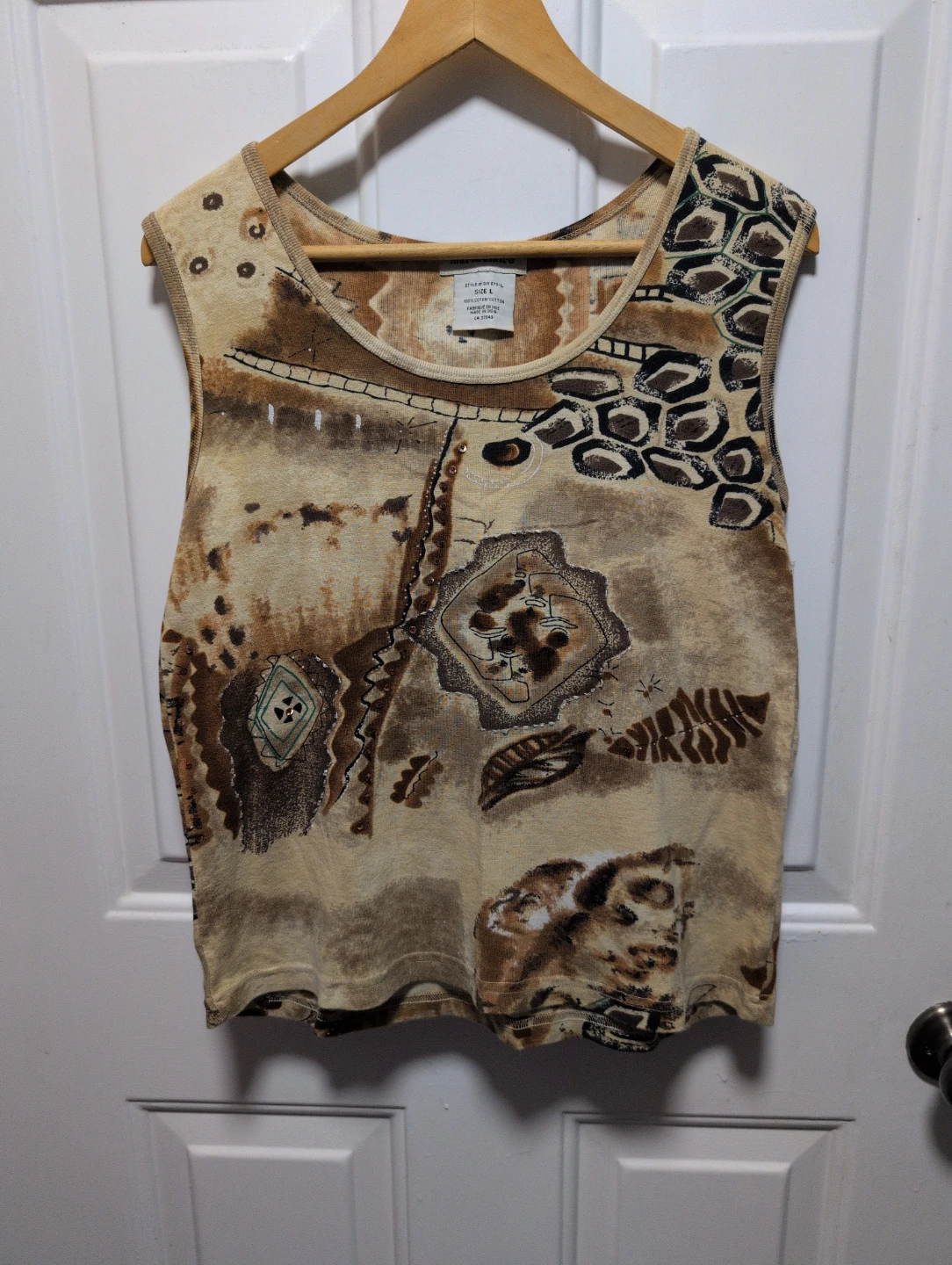 Marie Claire Sleeveless Top Size L