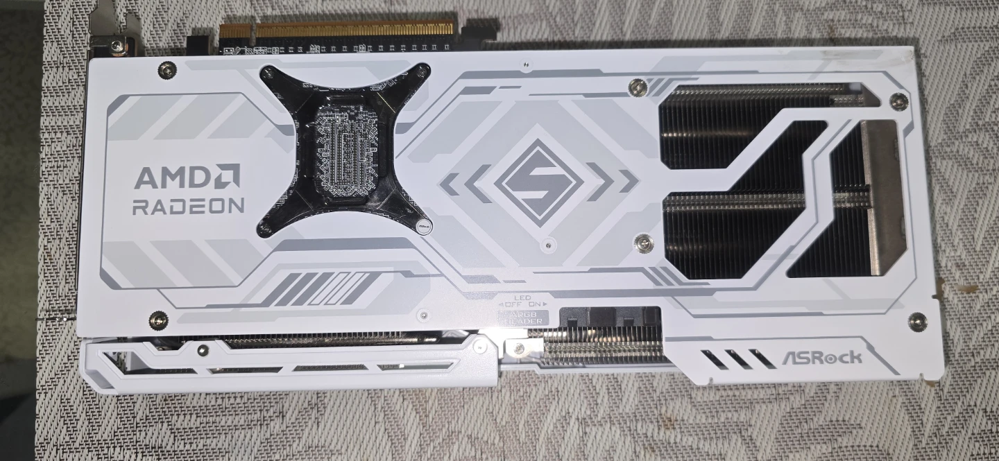 ASRock AMD Radeon 9070 XT Graphics Card White - photo 5