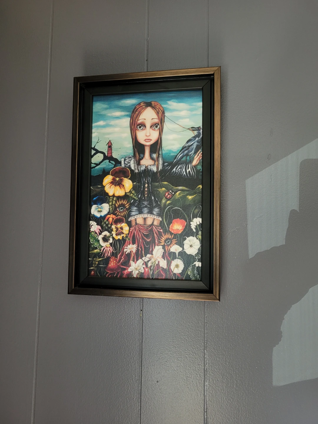 Collection of 5 Framed Art Prints - Whimsical & Gothic Style - photo 5