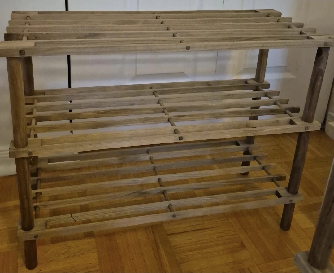 Two Wooden Shoe Racks - 3 Tier each - photo 3
