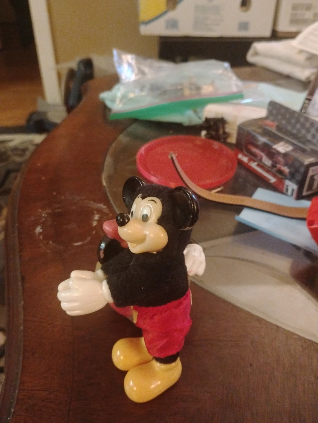 vintage Mickey mouse clip-on doll