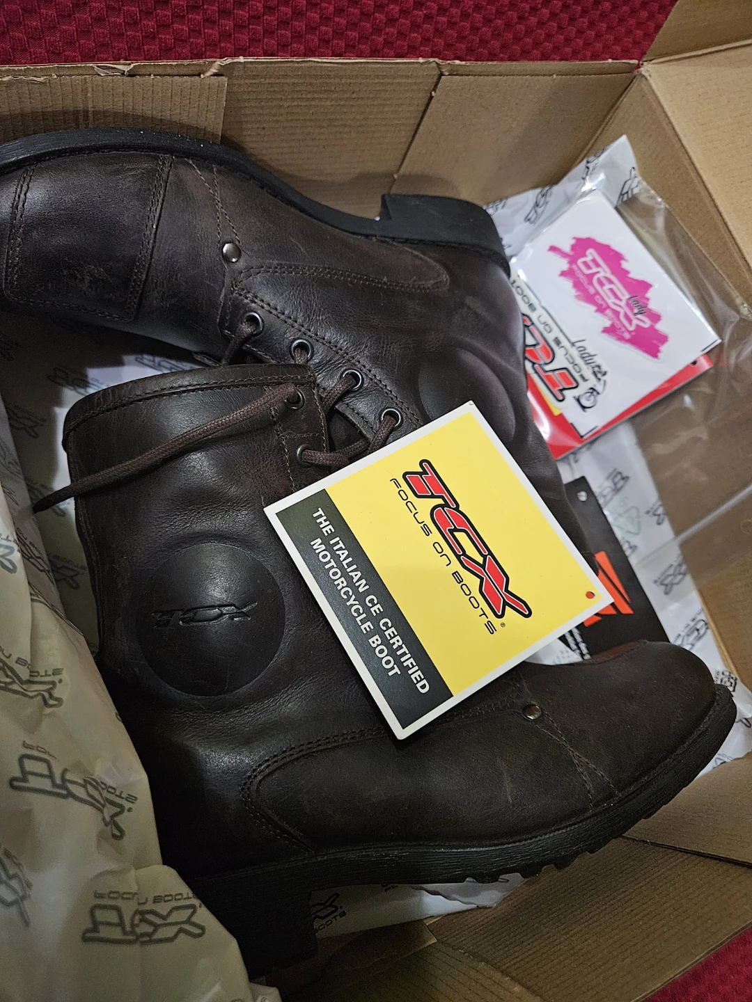 TCX Lady Blend WP Motorcycle Boots - Brown - EU 38 / US 6.5 - photo 2