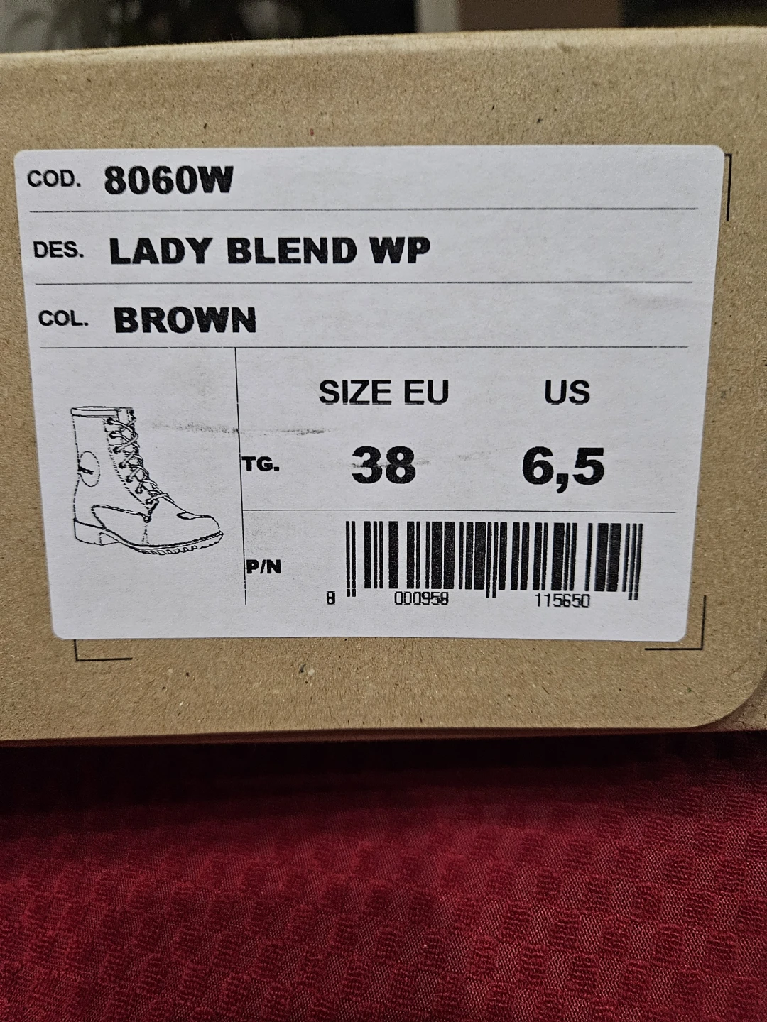 TCX Lady Blend WP Motorcycle Boots - Brown - EU 38 / US 6.5 - photo 5
