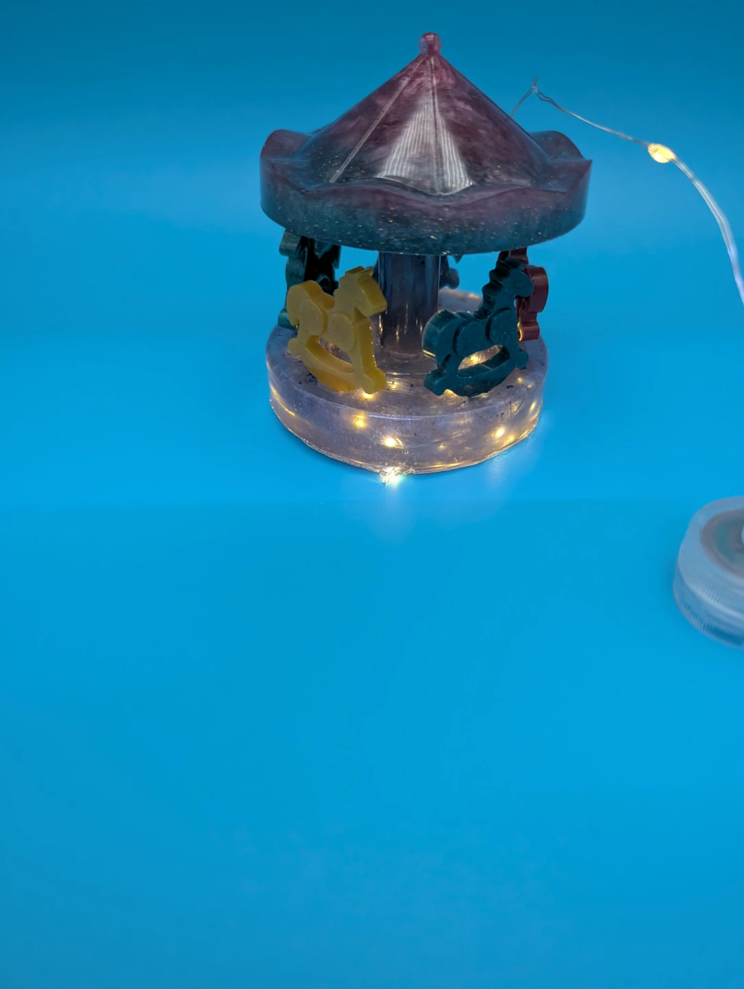 Resin Carousel with Lights - photo 3