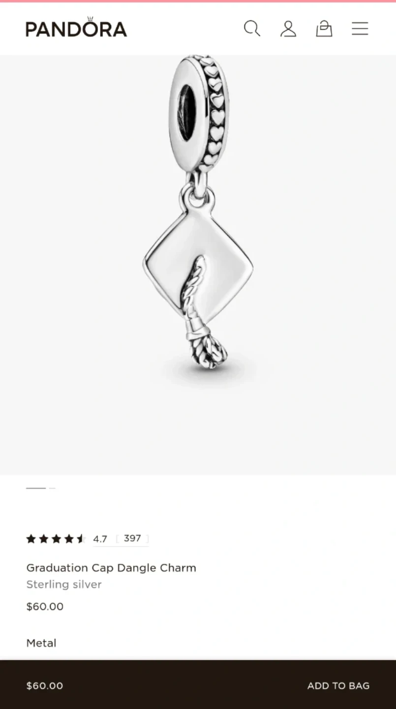 Pandora Sterling Silver Dangle Charms - photo 4