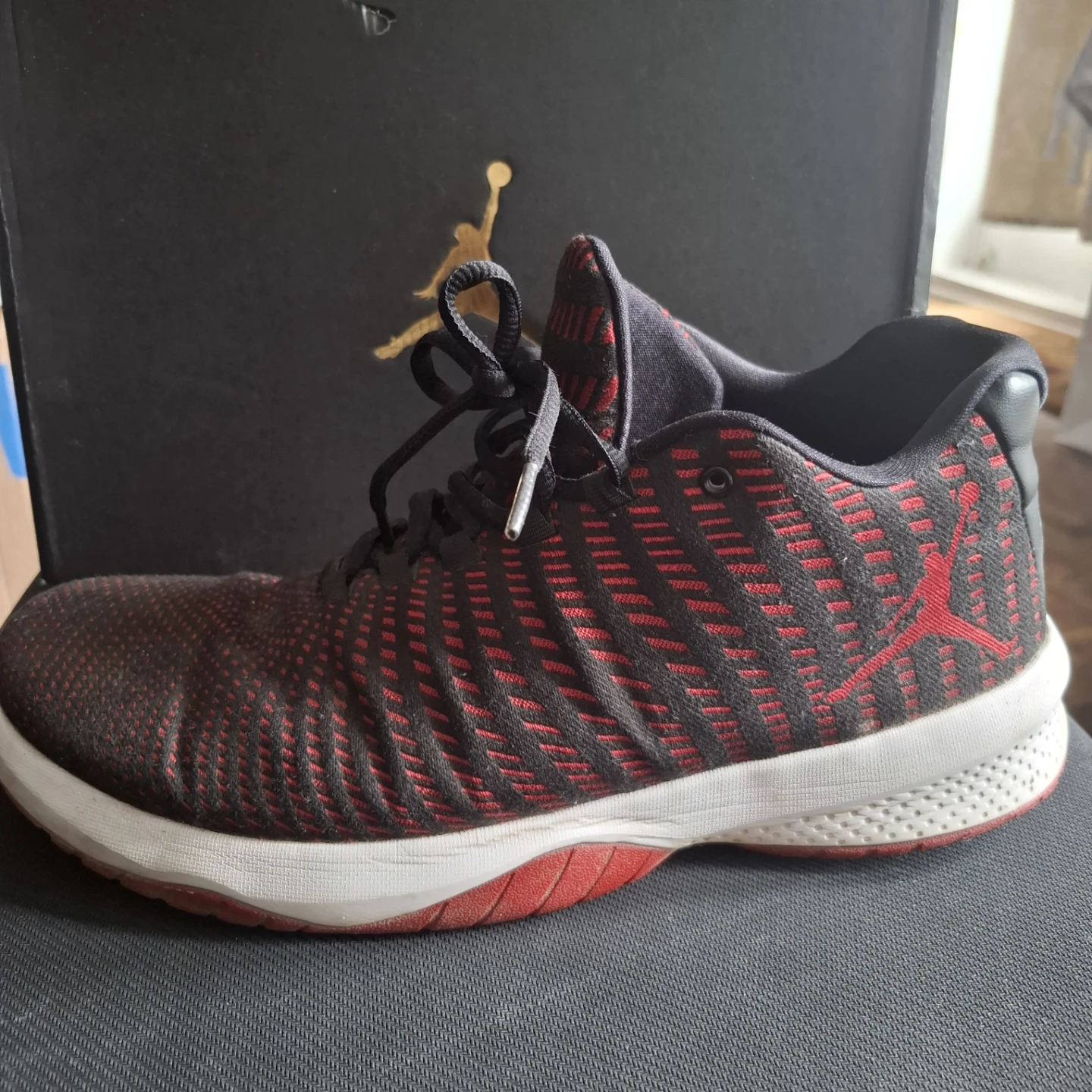 Jordan B. Fly Black Gym Red size 13 - photo 5