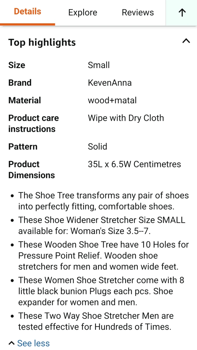 Pine Shoe Stretcher Pine Small - photo 2