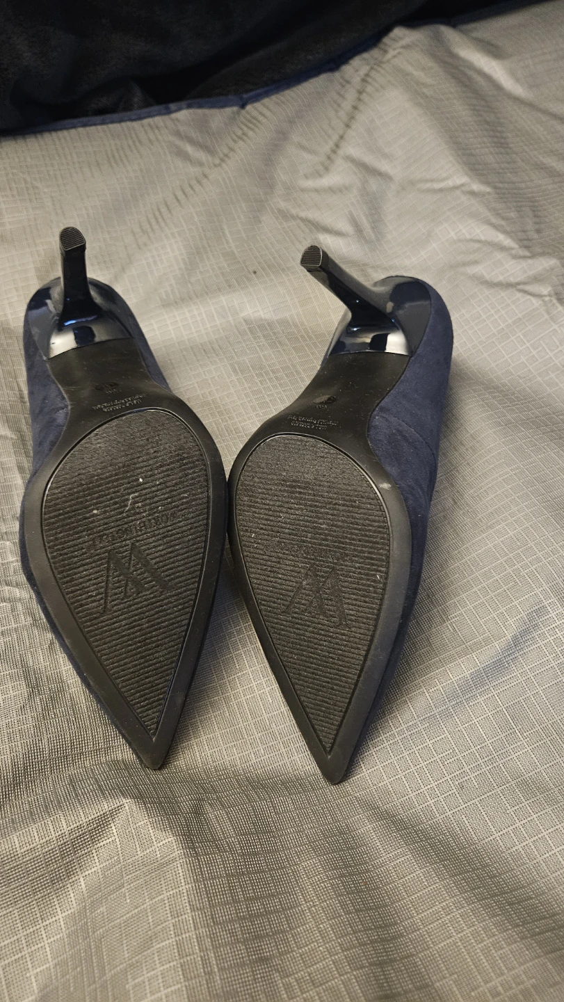 Worthington Women's Navy Suede Pointed Toe Heels - Size 7.5M - photo 2