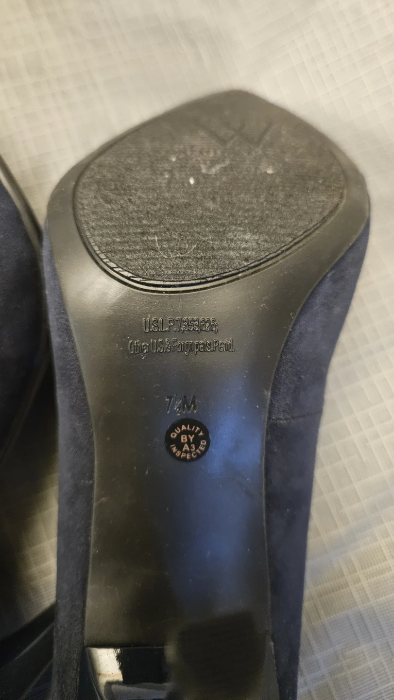 Worthington Women's Navy Suede Pointed Toe Heels - Size 7.5M - photo 3