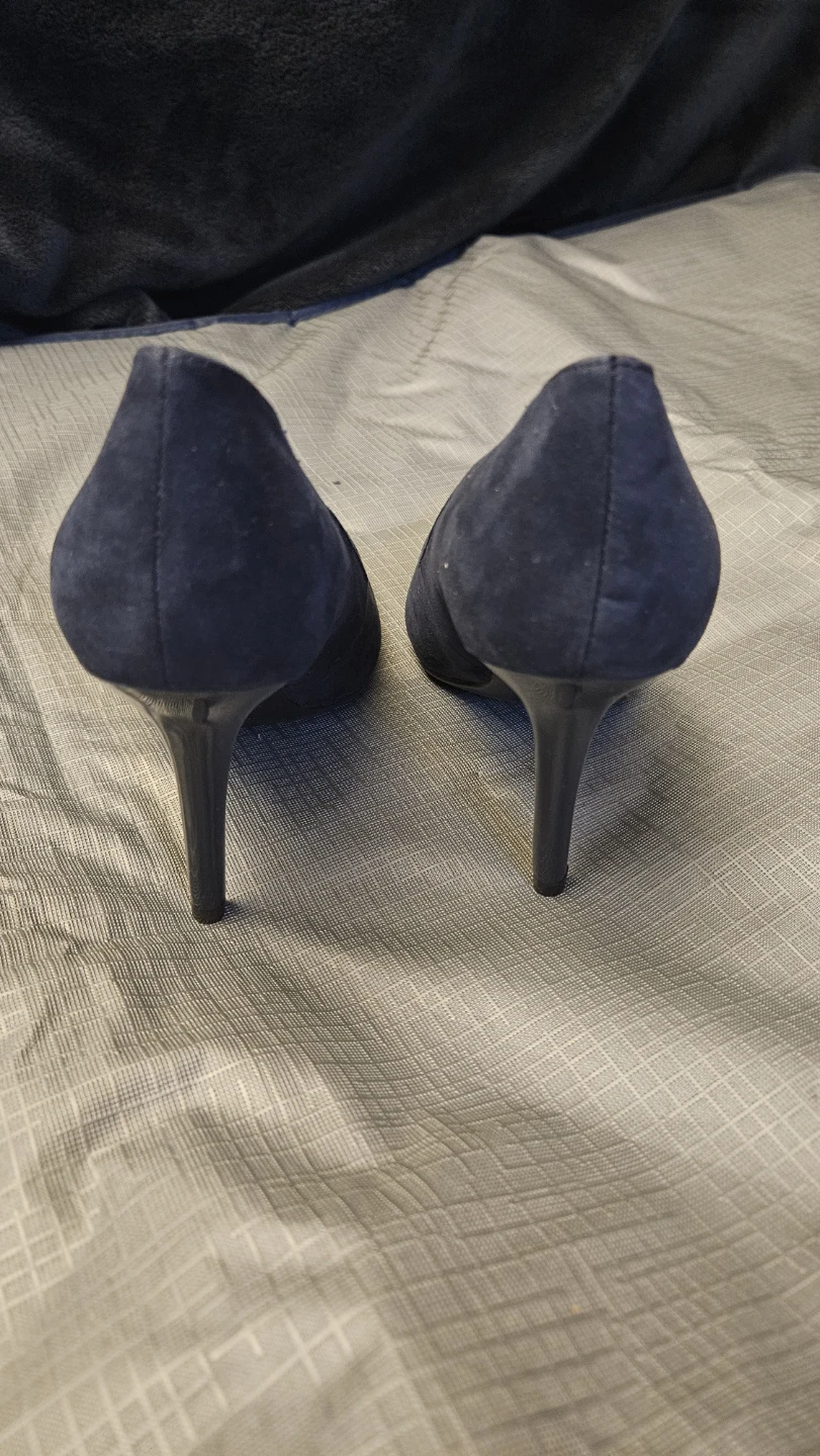 Worthington Women's Navy Suede Pointed Toe Heels - Size 7.5M - photo 4