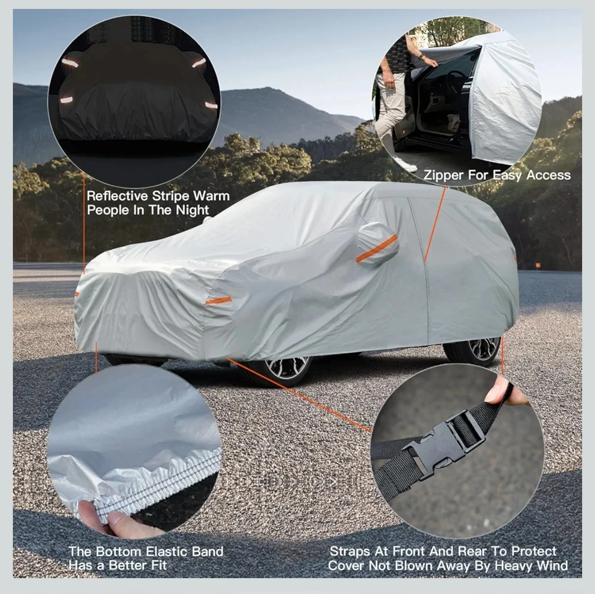 New Kayme All Weather Car Cover with Zipper Access - photo 2