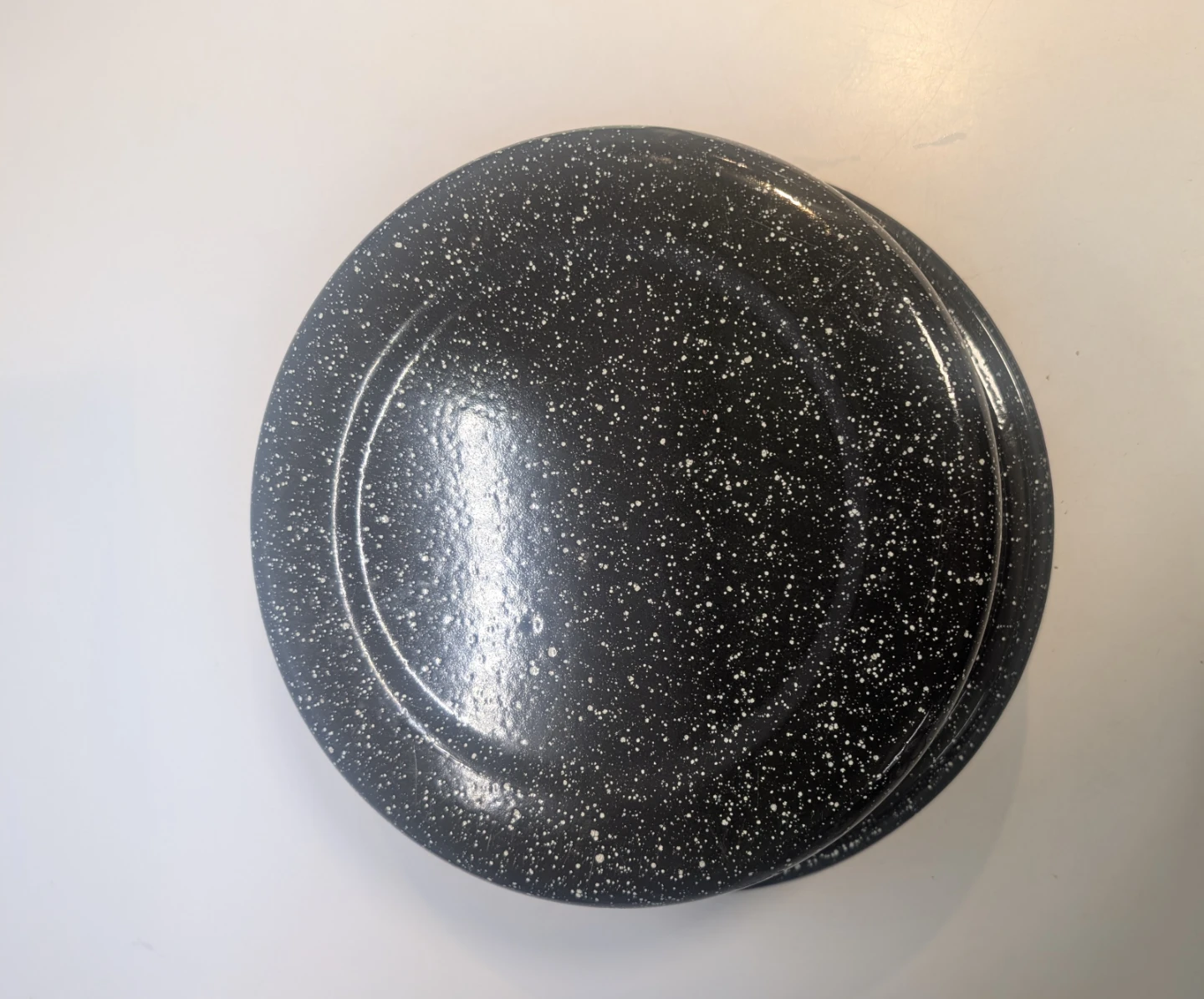 Granite enamelware pot with lid - photo 4