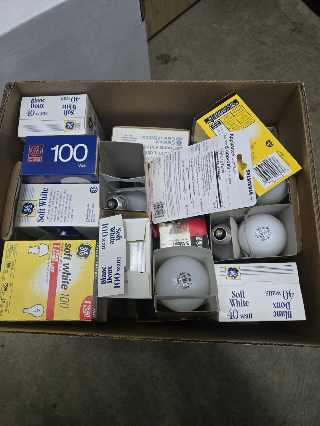 GE Soft White Light Bulbs - 40W & 100W