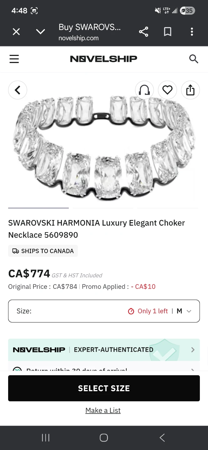 Swarovski Harmonia Luxury Choker Necklace - photo 3