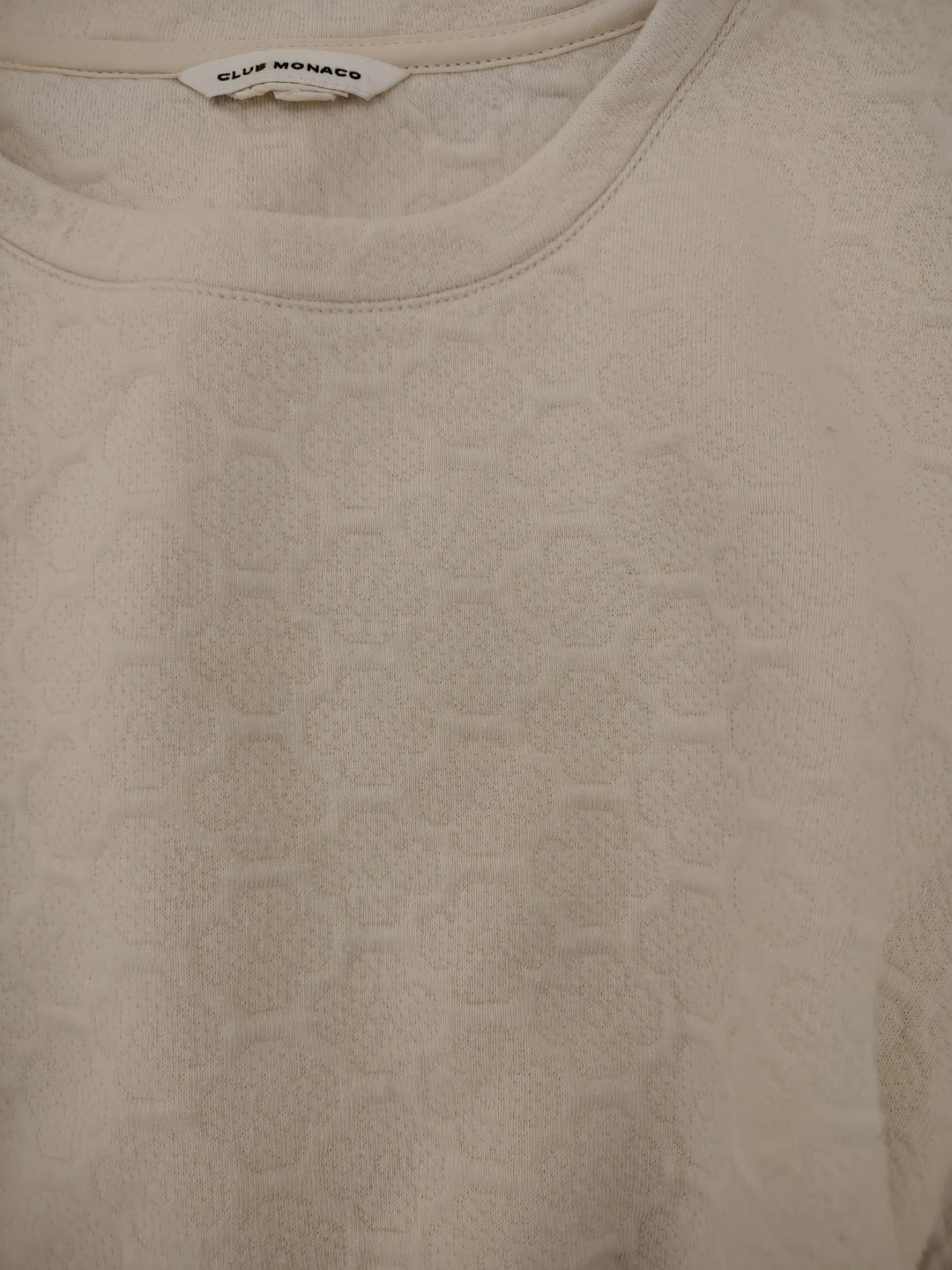 Club Monaco Crewneck Sweatshirt - Cream - S - photo 2