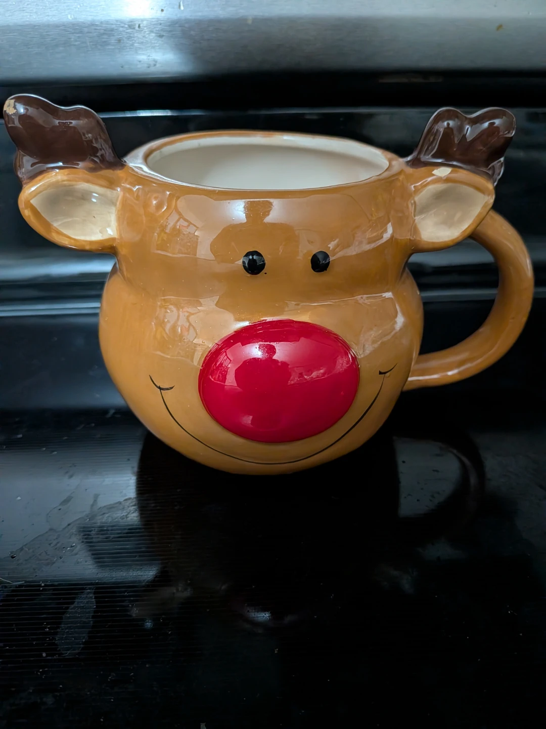 Reindeer Mug with Red Nose 🥕