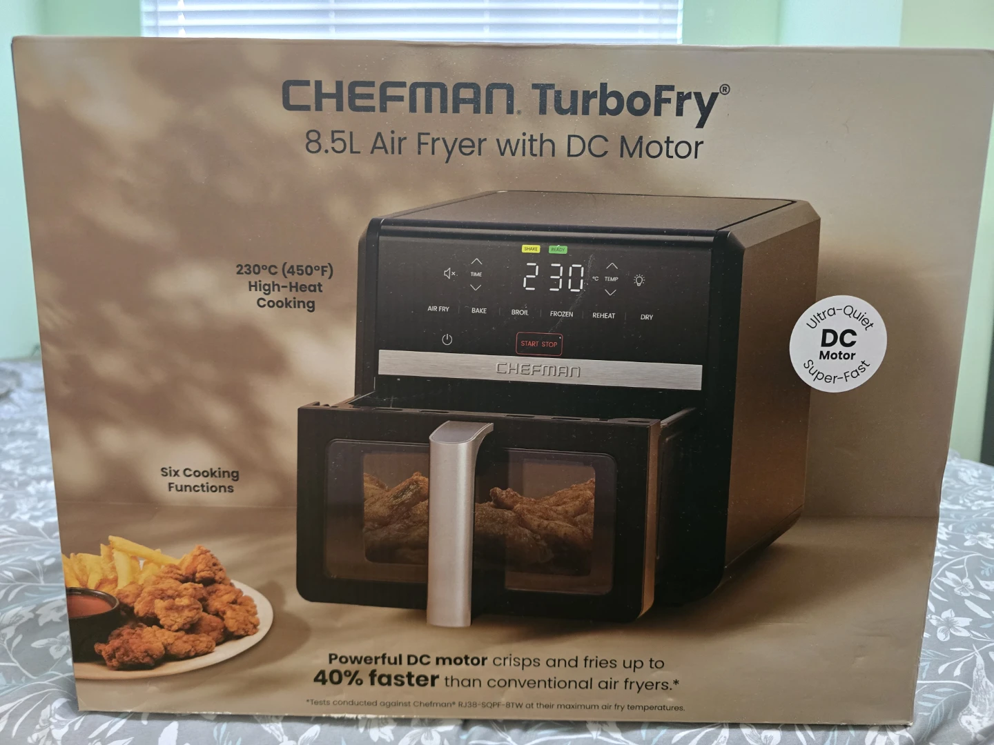 Chefman TurboFry 8.5L Air Fryer with DC Motor