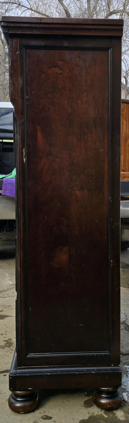 Dark Wood 5-Drawer Chest - photo 4
