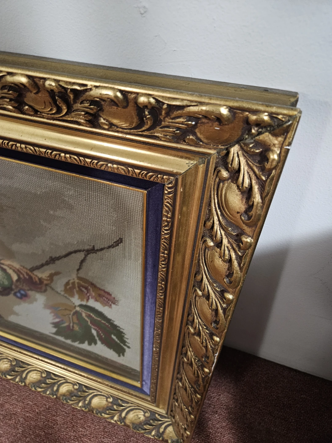 Beautiful vintage handmade needlepoint - photo 3