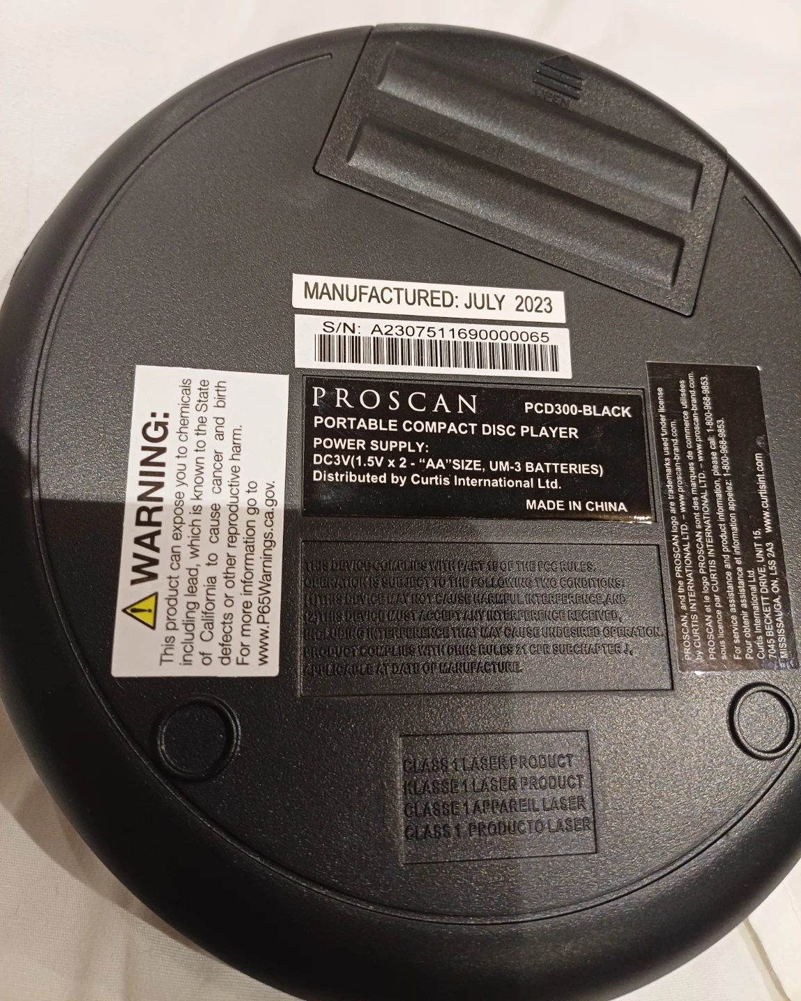 NEW Proscan Portable CD Player PCD300-BLACK 🥕 - photo 4
