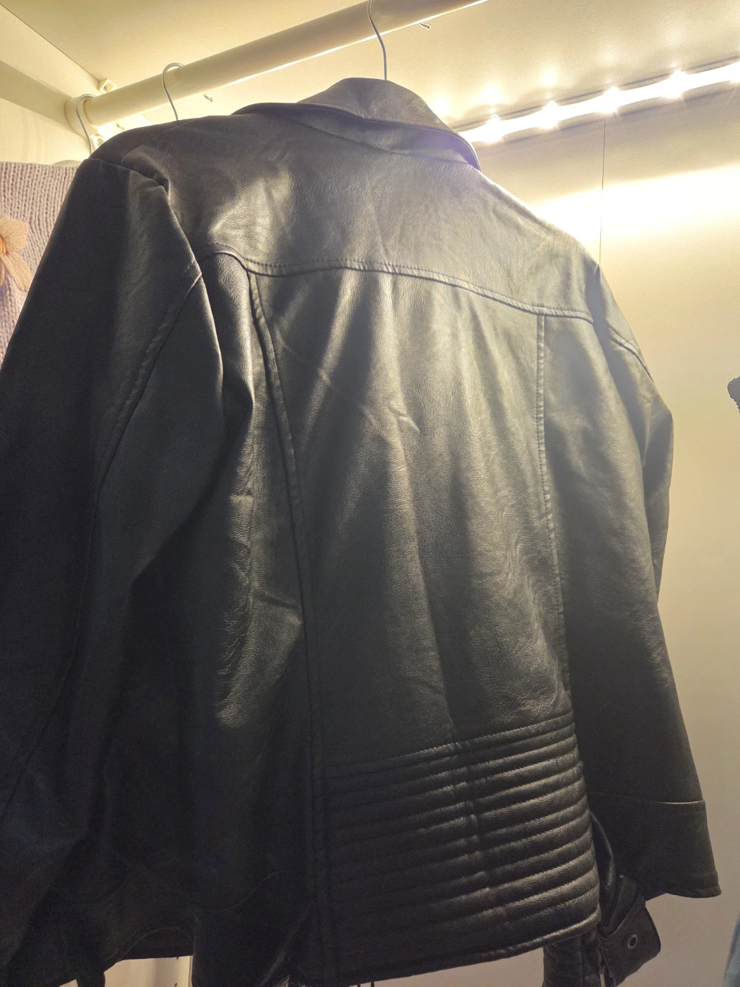 Black Faux Leather Jacket