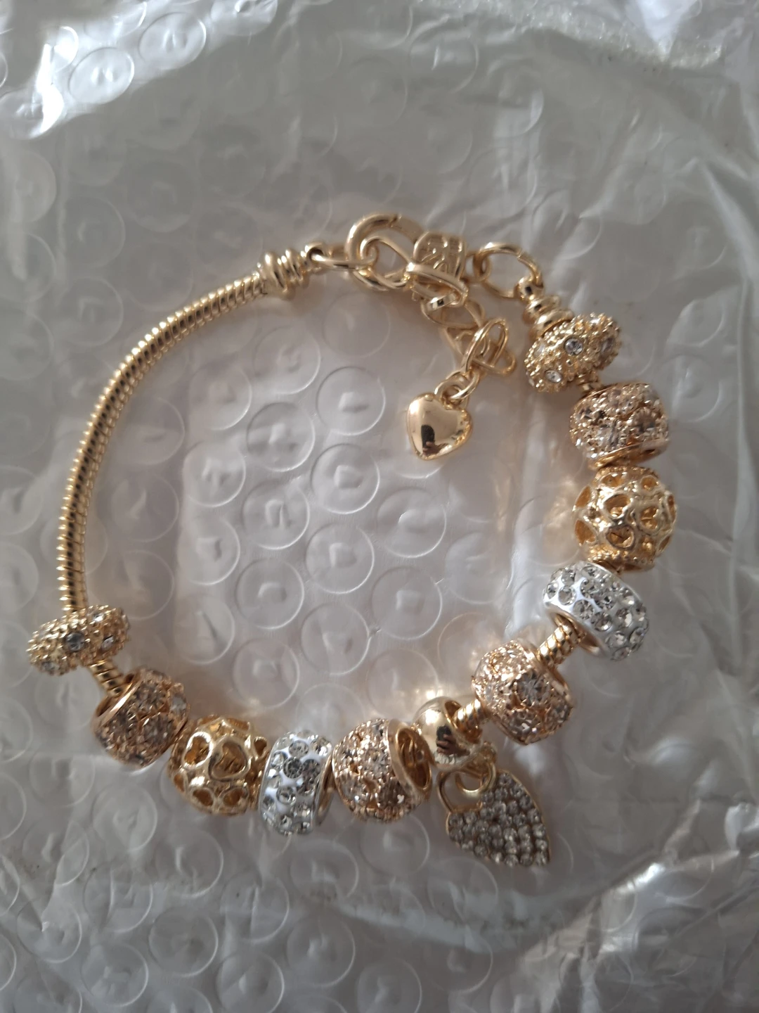 Gold Charm Bracelet 18-22cm - photo 5