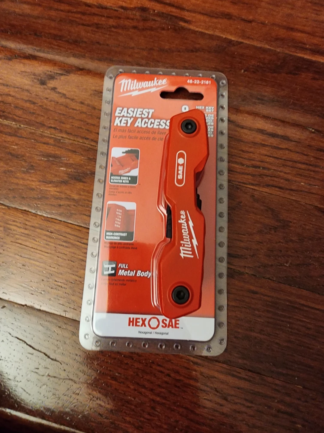 Milwaukee Hex SAE Key Holder with 9 Keys