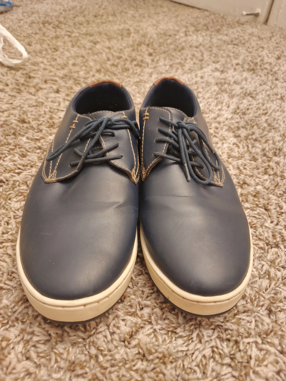 Men's Navy Blue & Brown Shoes - photo 2