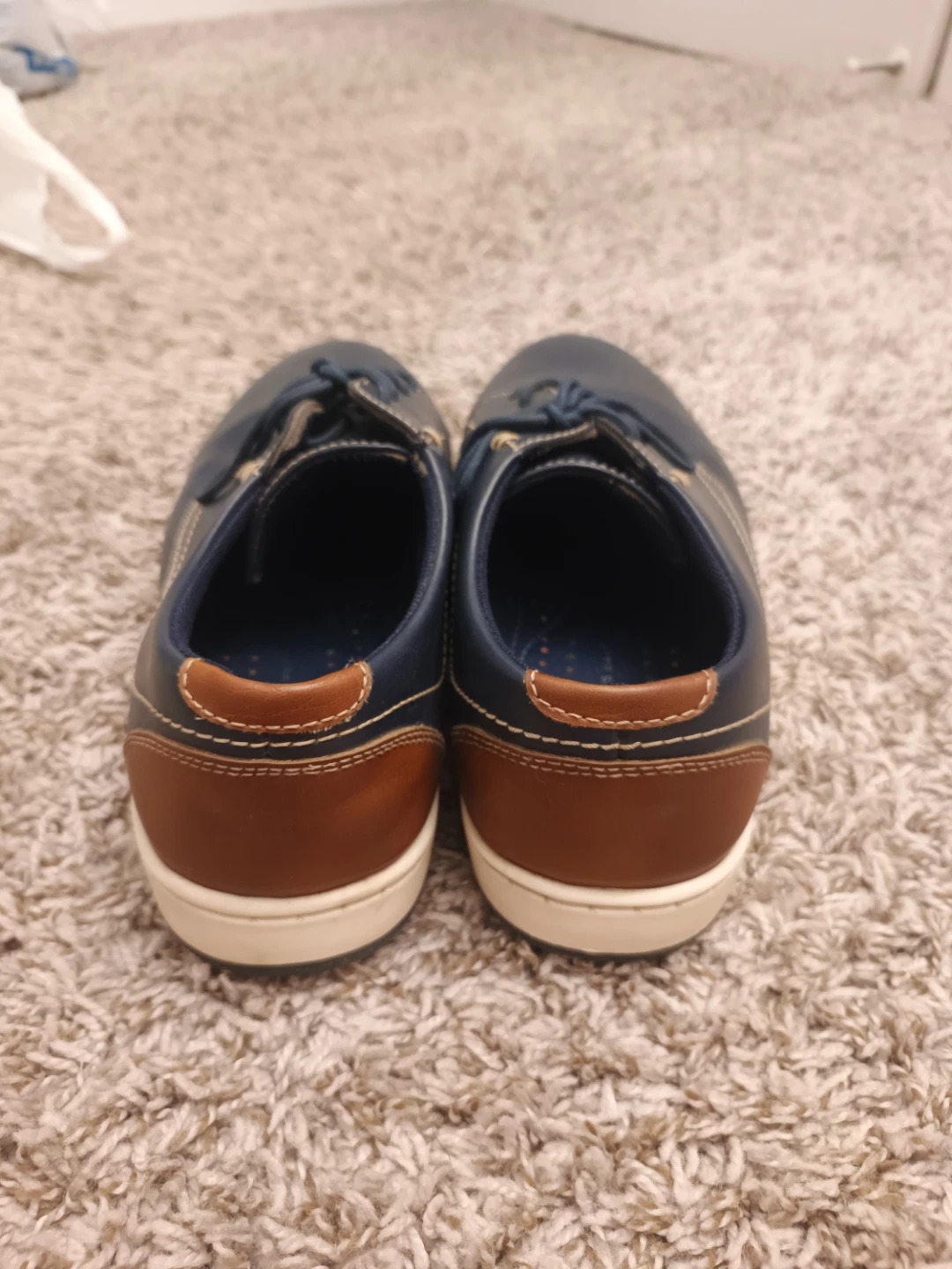 Men's Navy Blue & Brown Shoes - photo 4