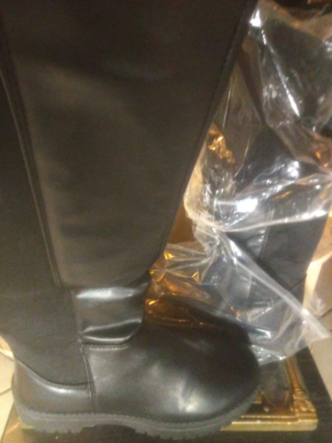 Black Knee-High Boots Size 8