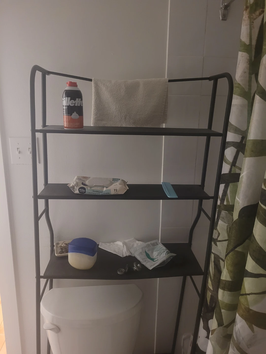 Black Storage Shelf