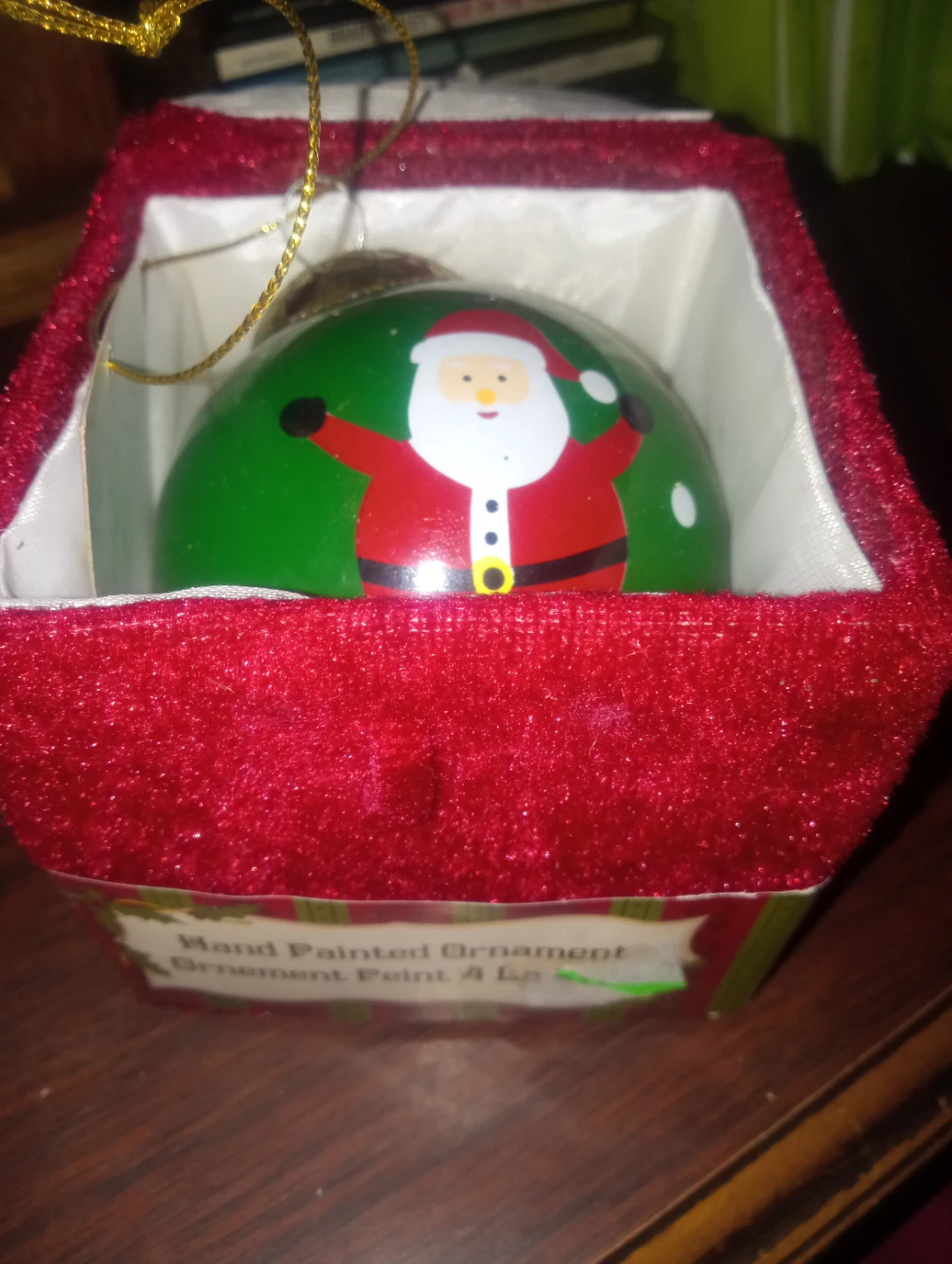 (2) Hand Painted Christmas Ornaments - photo 2