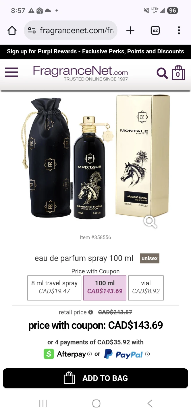 Montale Arabians Tonka Eau de Parfum Spray 100 ml