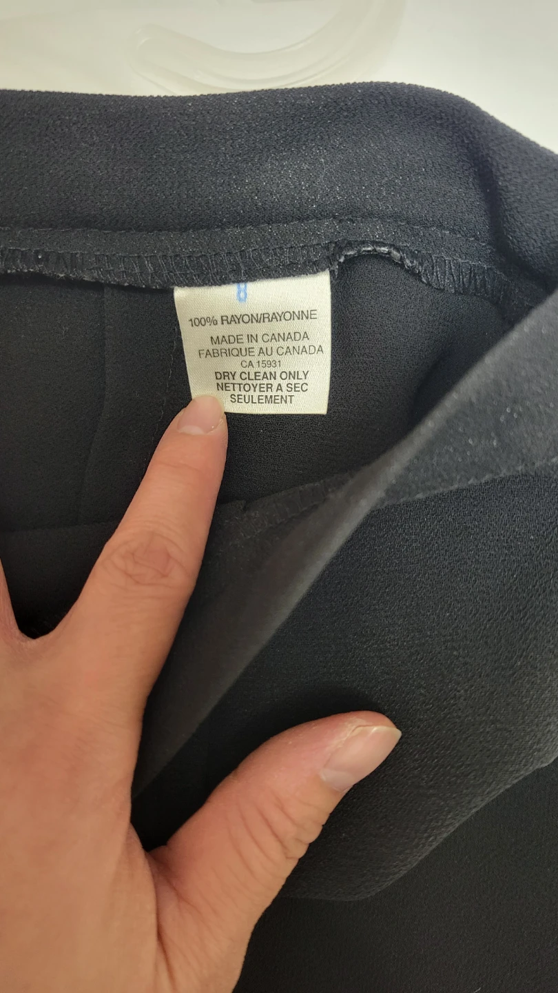 Black Rayon Skirt Size 8 - photo 3