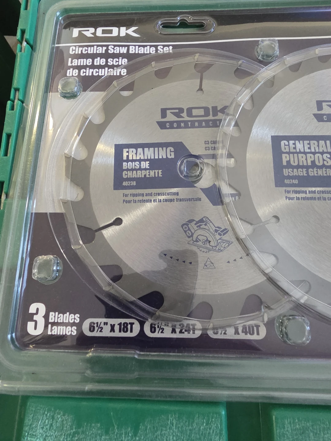 ROK Contractor Circular Saw Blade Set - 3 Blades - photo 2