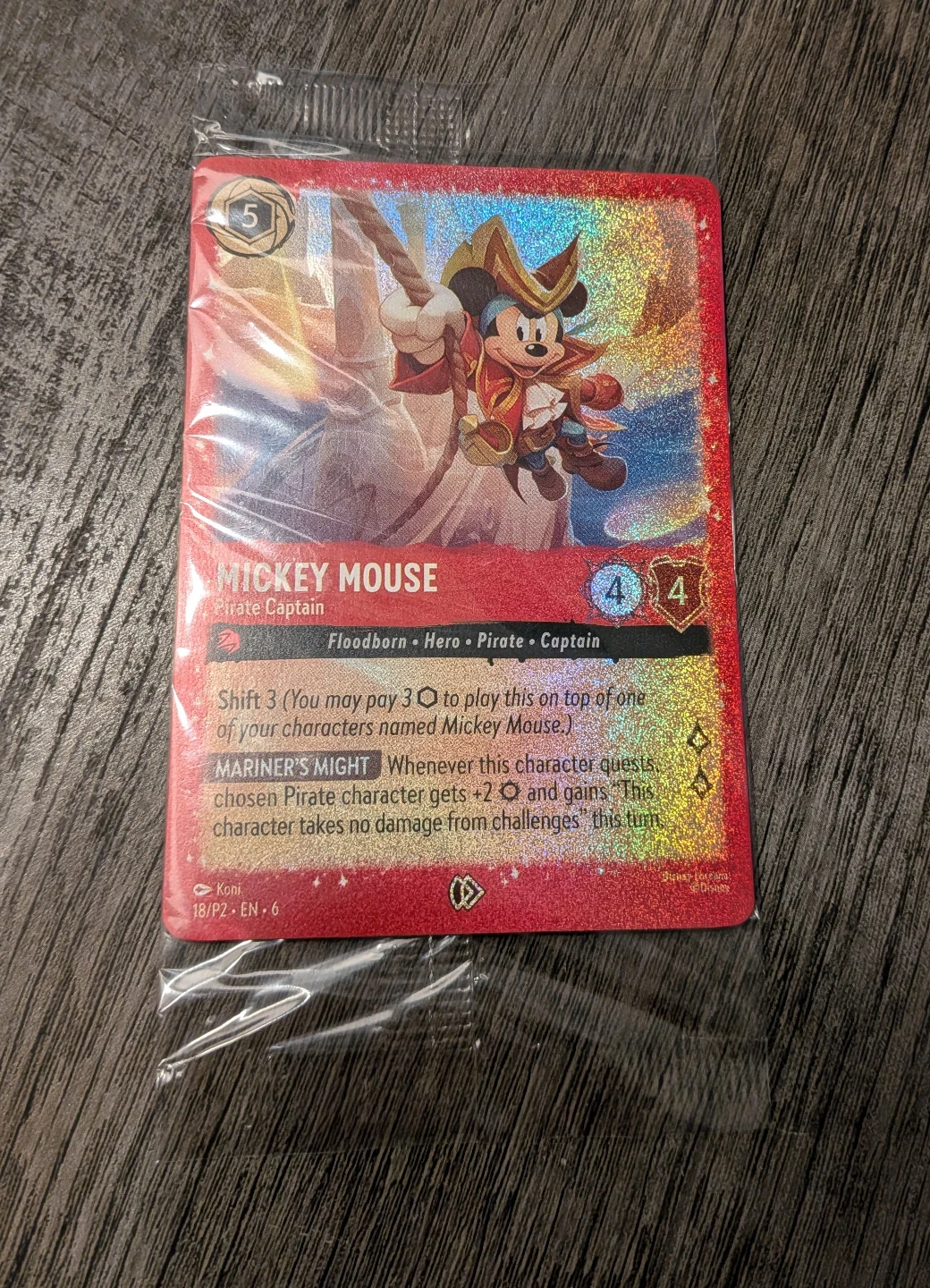 Disney Lorcana TCG Mickey Mouse Pirate Captain