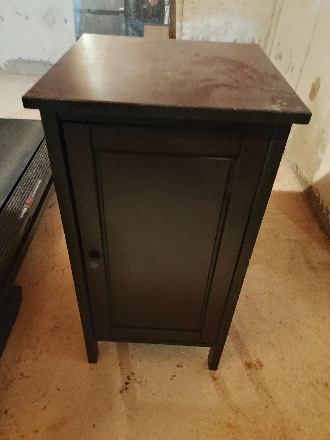 Dark Brown Cabinet with Door