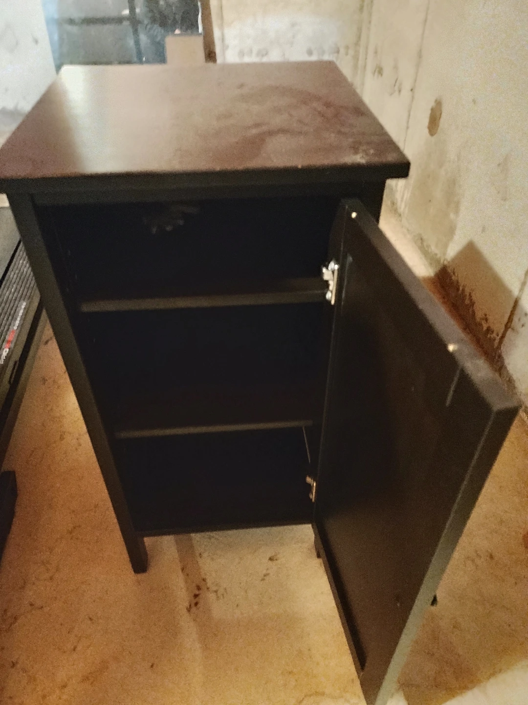 Dark Brown Cabinet with Door - photo 2