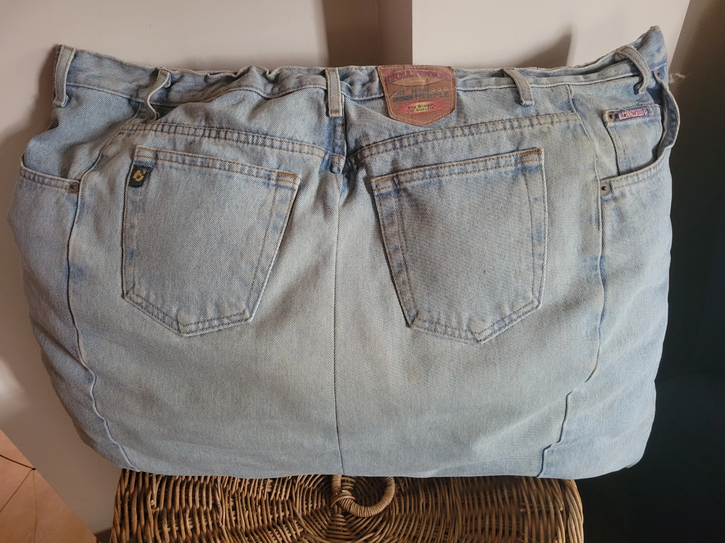 Upcycled Denim pillow