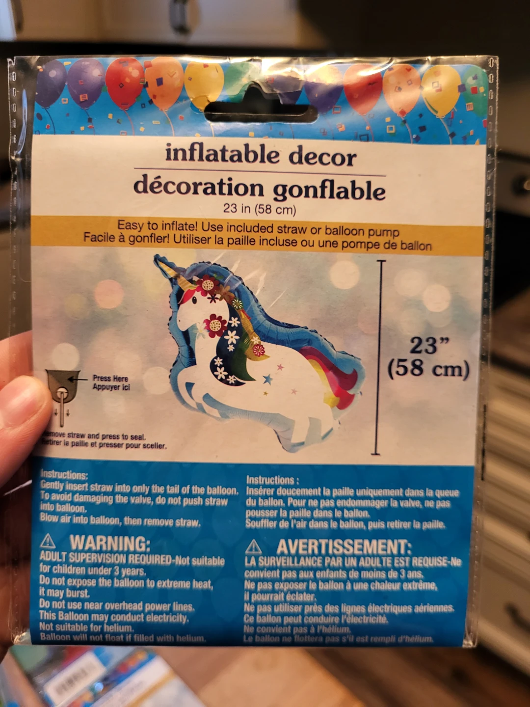Inflatable Decor Balloons - Unicorn & Seashell - photo 2