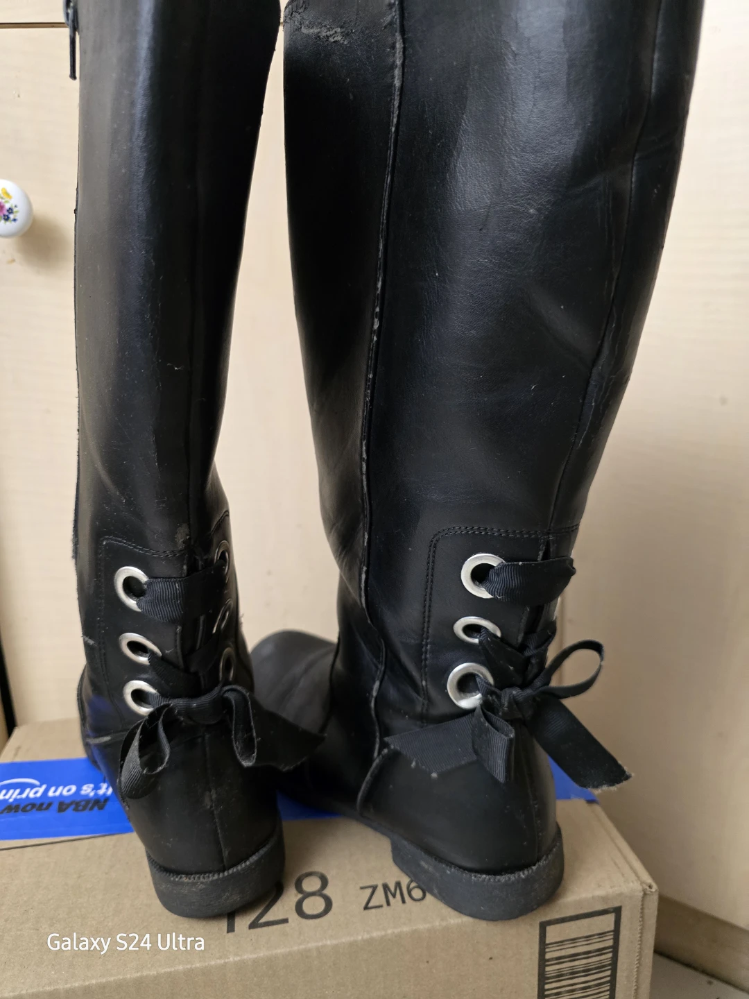 ❤️ Cynthia Rowley Women's Boots Size 3 Black Faux Leather - photo 3