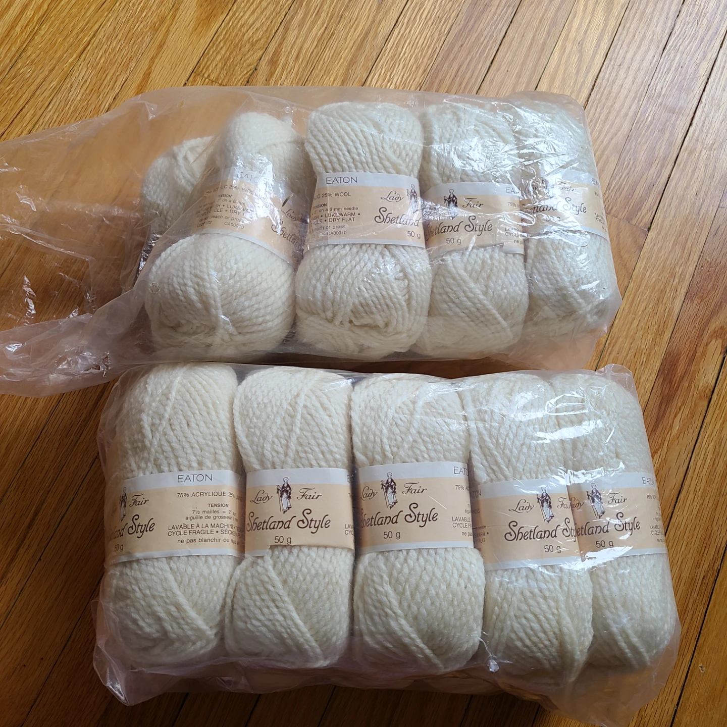 Eaton Shetland Style Chunky Wool Yarn - Cream