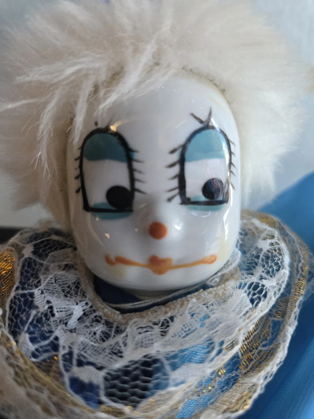 Vintage Ceramic Face Clown Doll - photo 2