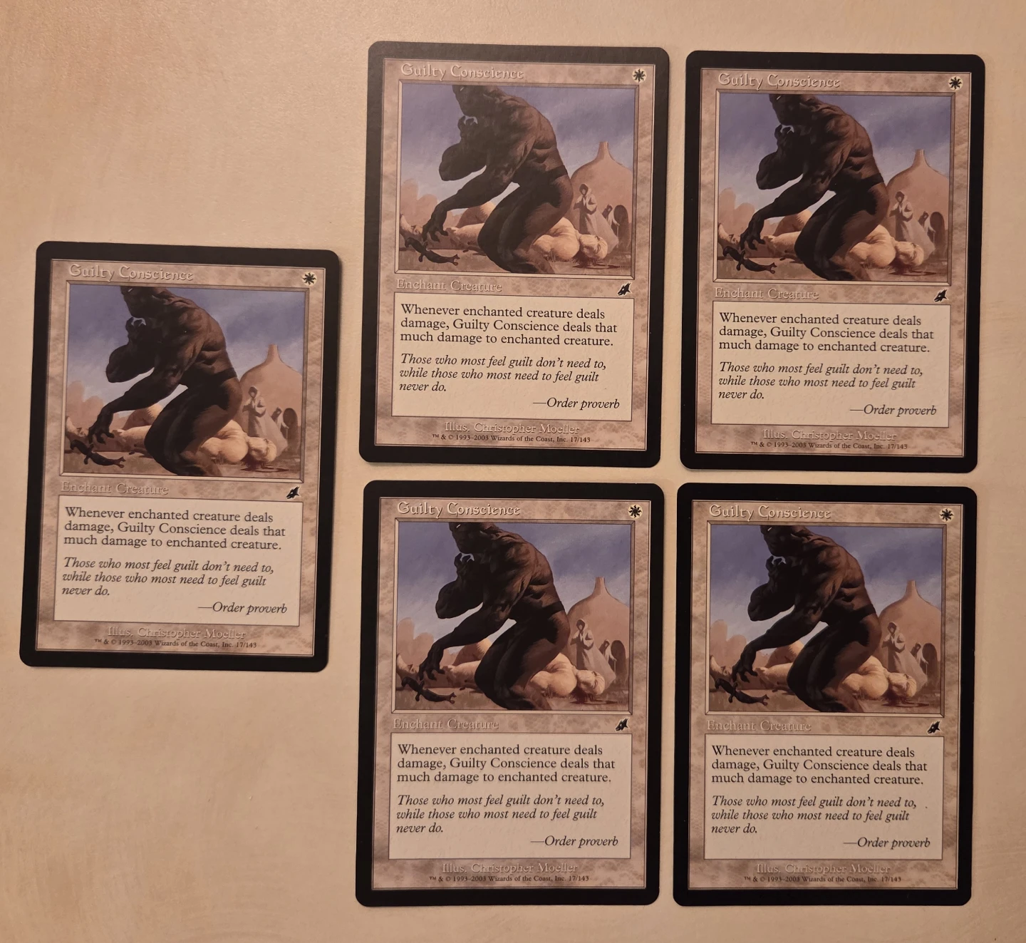 Guilty Conscience x5 Magic the Gathering Card