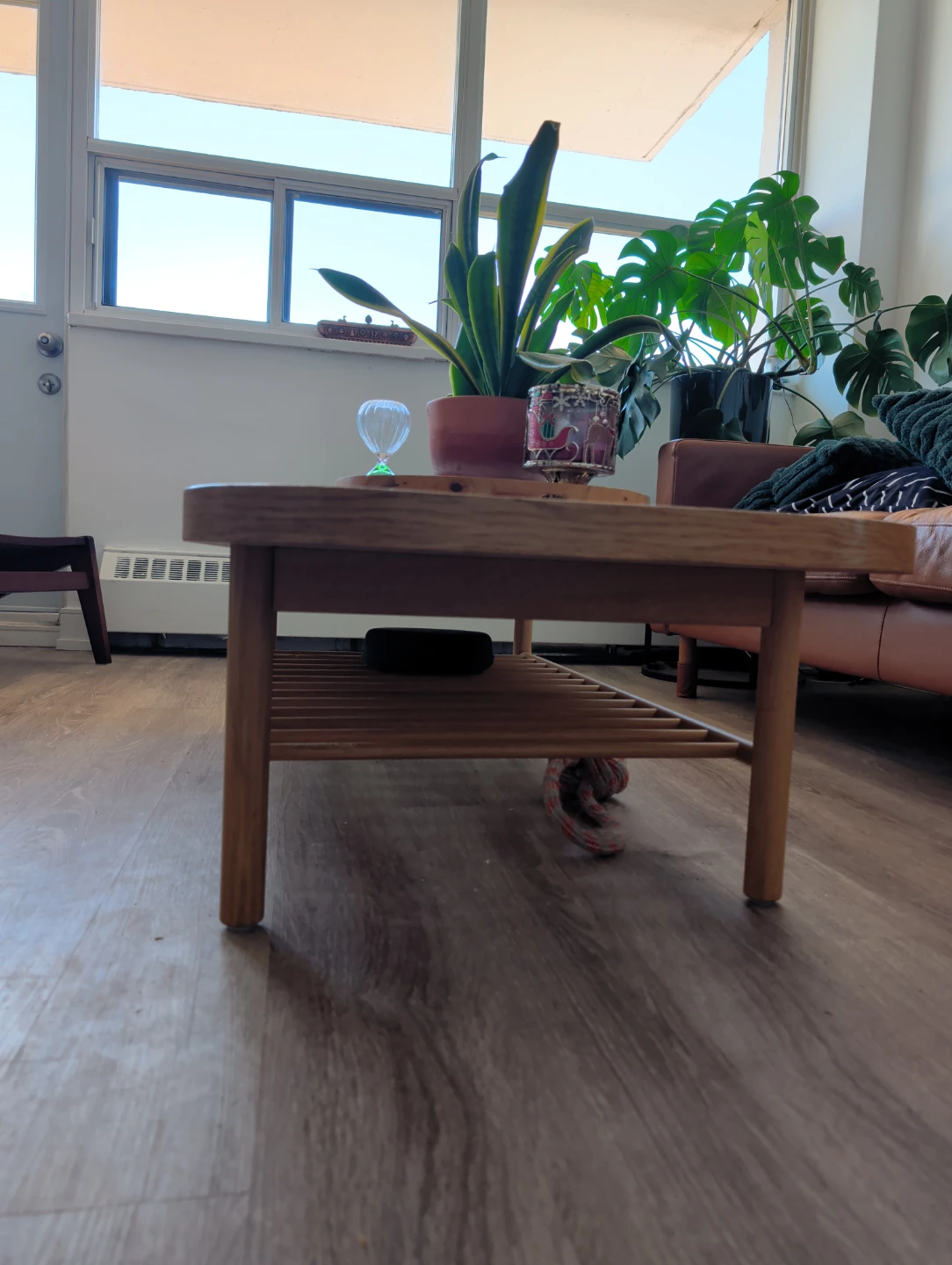 Wooden Coffee Table with Shelf - photo 4